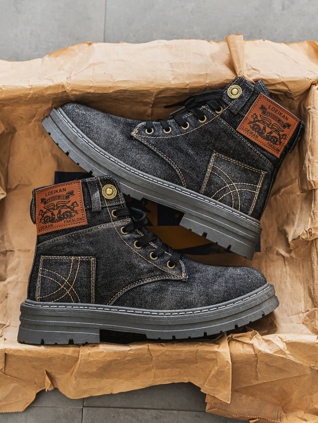 Aroa™ | Botines vaqueros con cordones