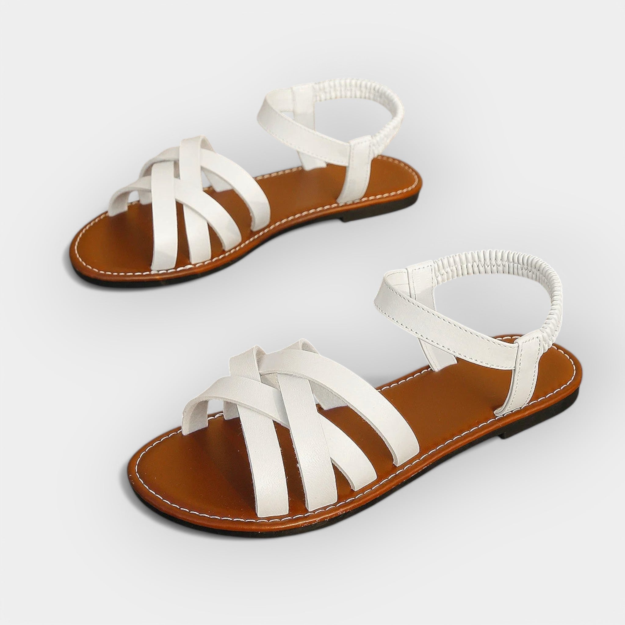 Sandalias hechas a mano con tiras ajustables