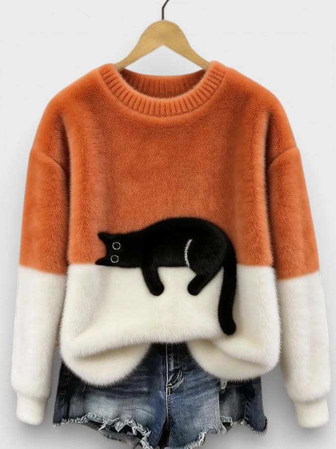 Luna™ | Sudadera con gráfico de gato