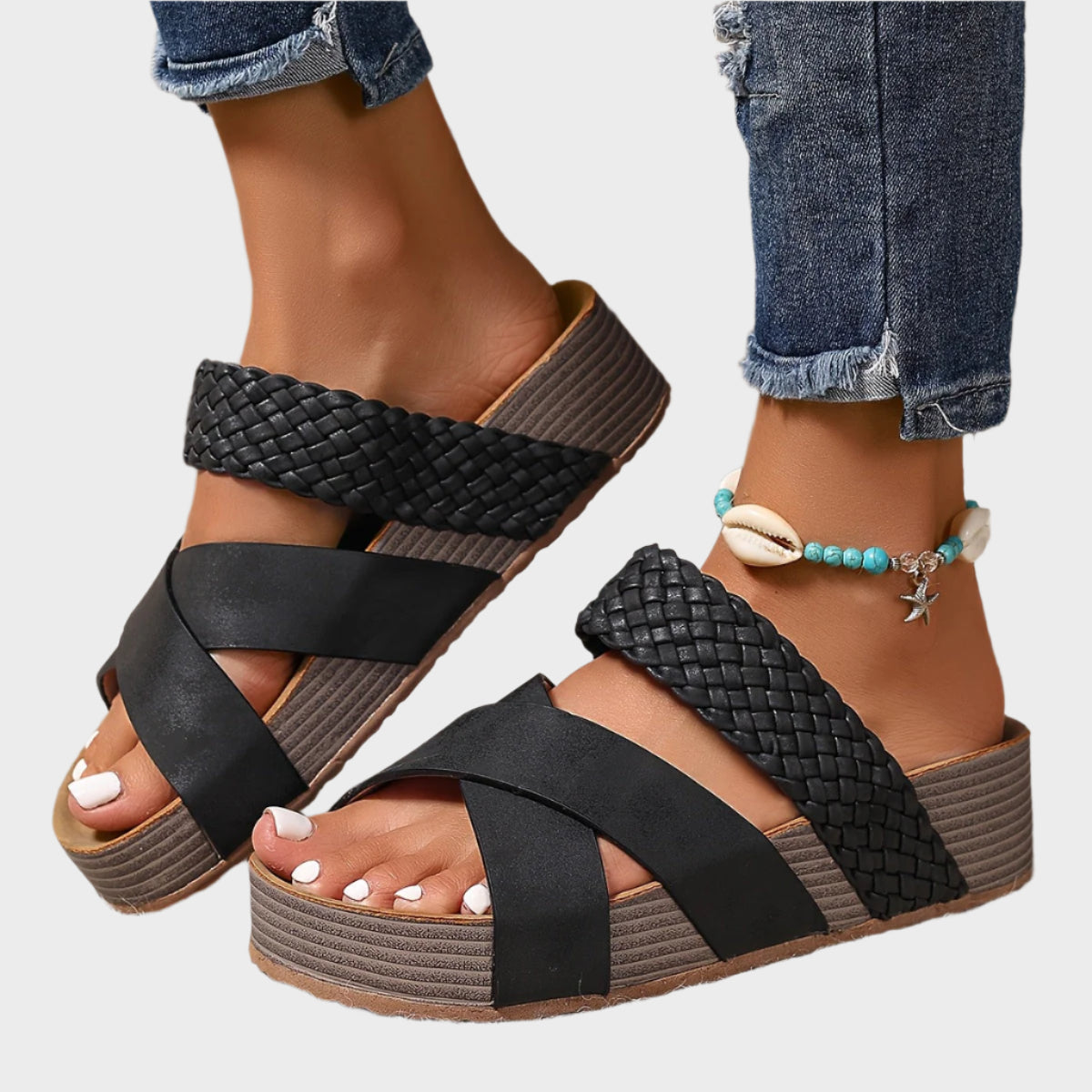 Sandalias Ortodónticas con Plataforma y Estilo