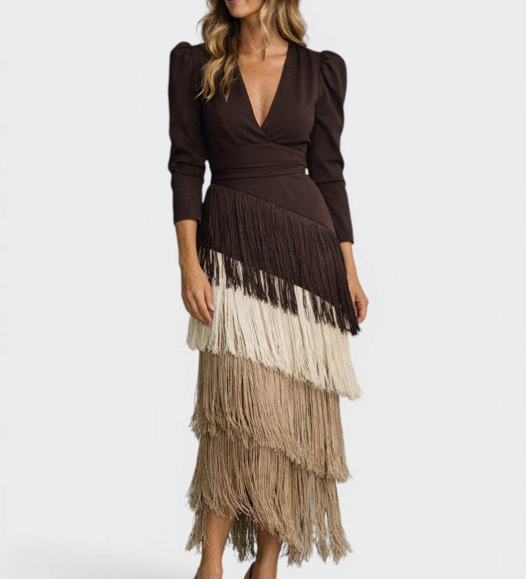 Beatriz™ | Vestido con flecos elegante y de noche
