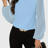 Blusa Elegante Zaraa con Mangas Transparentes