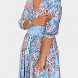Vestido Casual de Verano Dunya con Escote en V