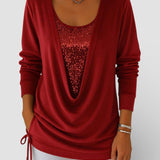 Lucía™ | Top bicolor de lentejuelas premium