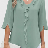 Blusa Casual Annemiek con Corte Suelto y Estilo Sofisticado