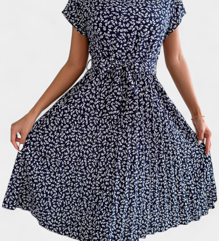 Vestido Midi Floral Galilea con Inspiración Campestre