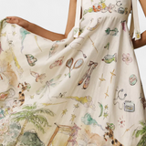 Vestido Largo con Lazos y Estampado Floral de Fantasía