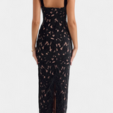 Vestido Largo Festivo Vasanta con Tirantes de Lazo