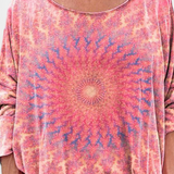 Blusa Oversized Omari con Estampado Bohemio Retro
