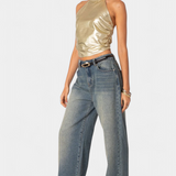 Top Halter Metálico Karter