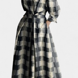 Vestido Maxi de Manga Larga Miriam Retro
