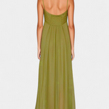 Vestido Elettra Maxi con Tirantes Finos y Caída Fluida