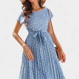 Vestido Midi Floral Galilea con Inspiración Campestre