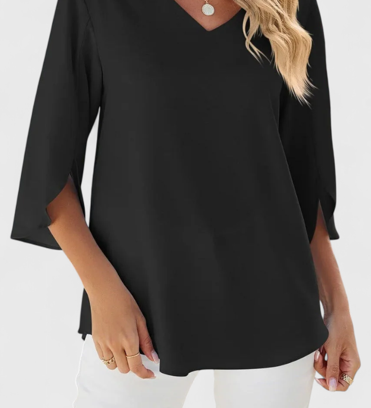 Blusa Casual Tabitha con Corte Suelto y Estilo Sofisticado