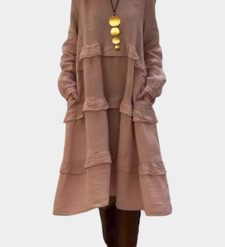 Vestido Sudadera Rizado Jada Casual-Chic