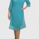 Vestido de Chifón Elegante Polly con Corte Clásico y Caída Fluida