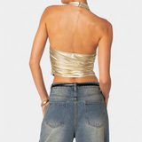 Top Halter Metálico Karter