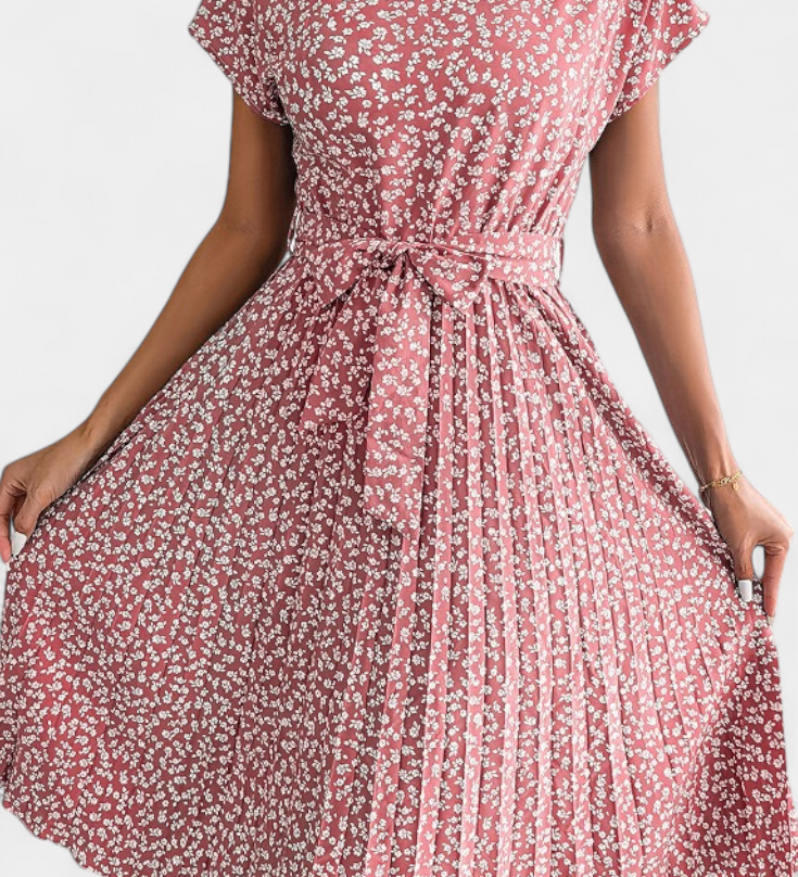 Vestido Midi Floral Galilea con Inspiración Campestre
