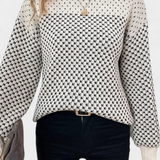Rachael™ | Jersey de Cuello Redondo en Bloques de Color