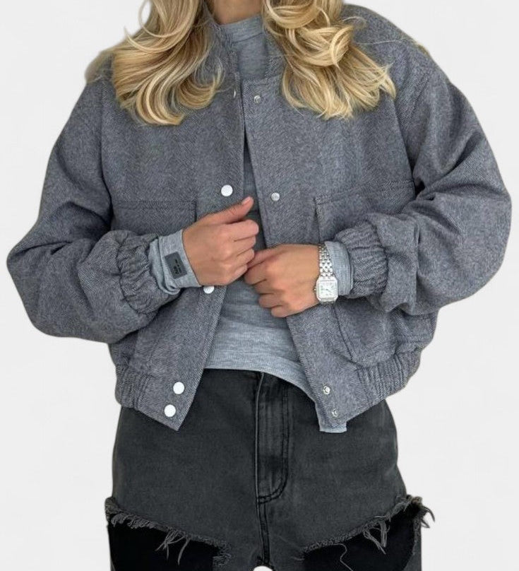 Lulu Chaqueta Casual Minimalista