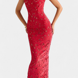 Vestido Largo Festivo Vasanta con Tirantes de Lazo