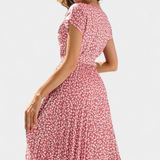 Vestido Midi Floral Galilea con Inspiración Campestre