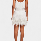 Vestido Mini Plumas Sheril