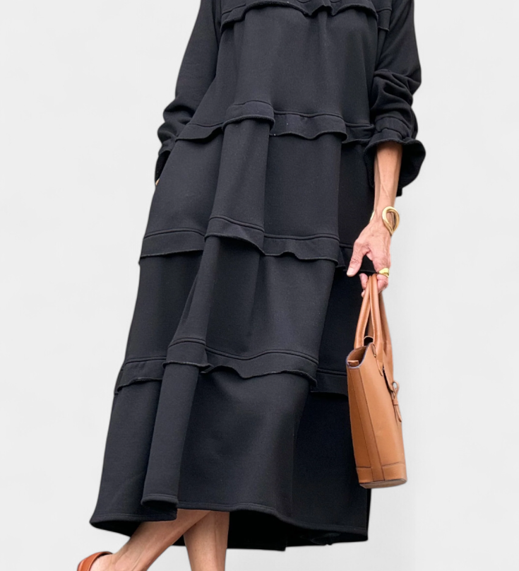 Vestido Sudadera Rizado Jada Casual-Chic
