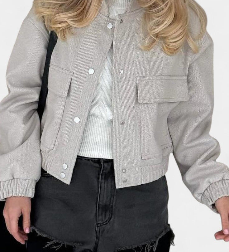 Lulu Chaqueta Casual Minimalista