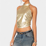 Top Halter Metálico Karter