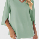 Blusa Casual Tabitha con Corte Suelto y Estilo Sofisticado