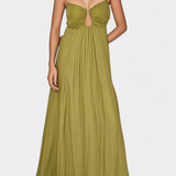 Vestido Elettra Maxi con Tirantes Finos y Caída Fluida