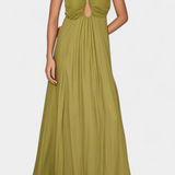 Vestido Elettra Maxi con Tirantes Finos y Caída Fluida
