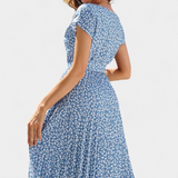 Vestido Midi Floral Galilea con Inspiración Campestre
