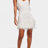 Vestido Mini Plumas Sheril