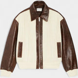 Chaqueta de Punto con Bloques de Color