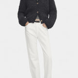 Chenda Cardigan Corto de Textura Peluche