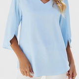 Blusa Casual Tabitha con Corte Suelto y Estilo Sofisticado
