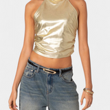 Top Halter Metálico Karter