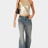 Top Halter Metálico Karter
