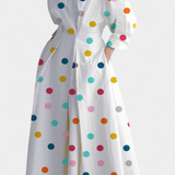 Vestido Maxi de Manga Larga Miriam Retro
