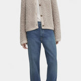 Chenda Cardigan Corto de Textura Peluche