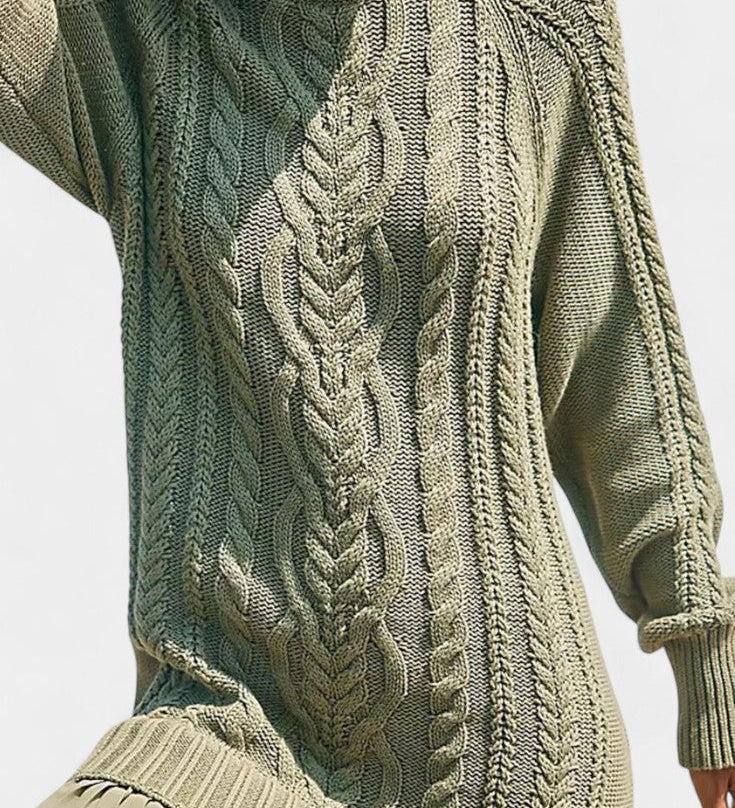 Vestido Mini de Punto Daina con Forma Torcida