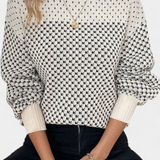 Rachael™ | Jersey de Cuello Redondo en Bloques de Color