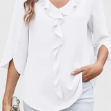 Blusa Casual Annemiek con Corte Suelto y Estilo Sofisticado