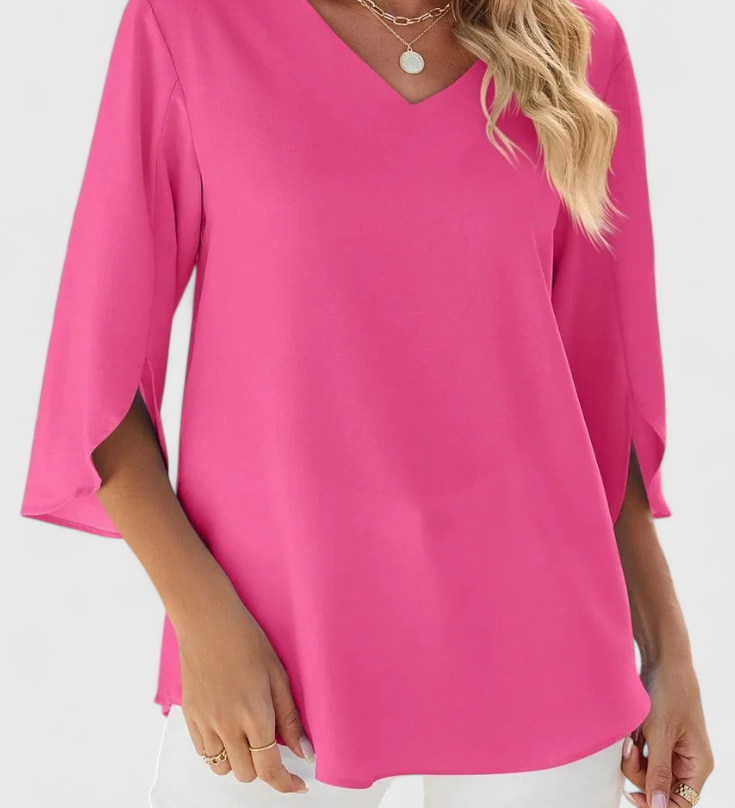 Blusa Casual Tabitha con Corte Suelto y Estilo Sofisticado