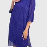 Vestido de Chifón Elegante Polly con Corte Clásico y Caída Fluida