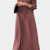 Vestido Verónica de Manga Larga con Escote en V