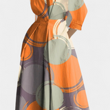 Vestido Maxi de Manga Larga Miriam Retro