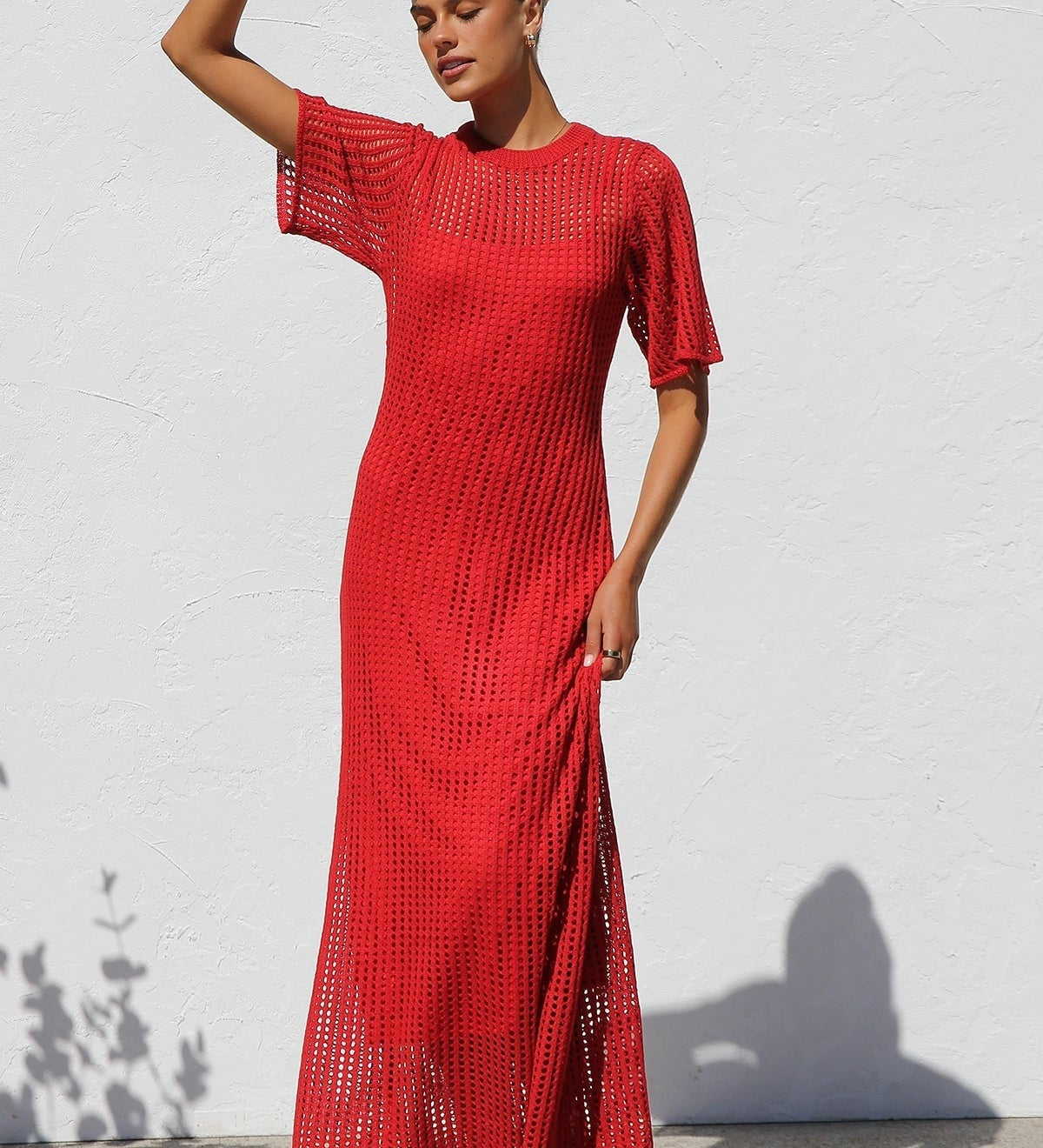 Ana™ | Vestido maxi de crochet elegante